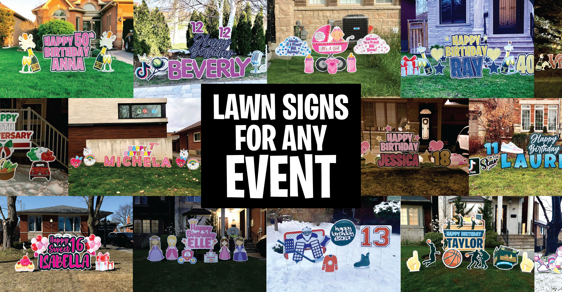 Lawn Signs for any event
